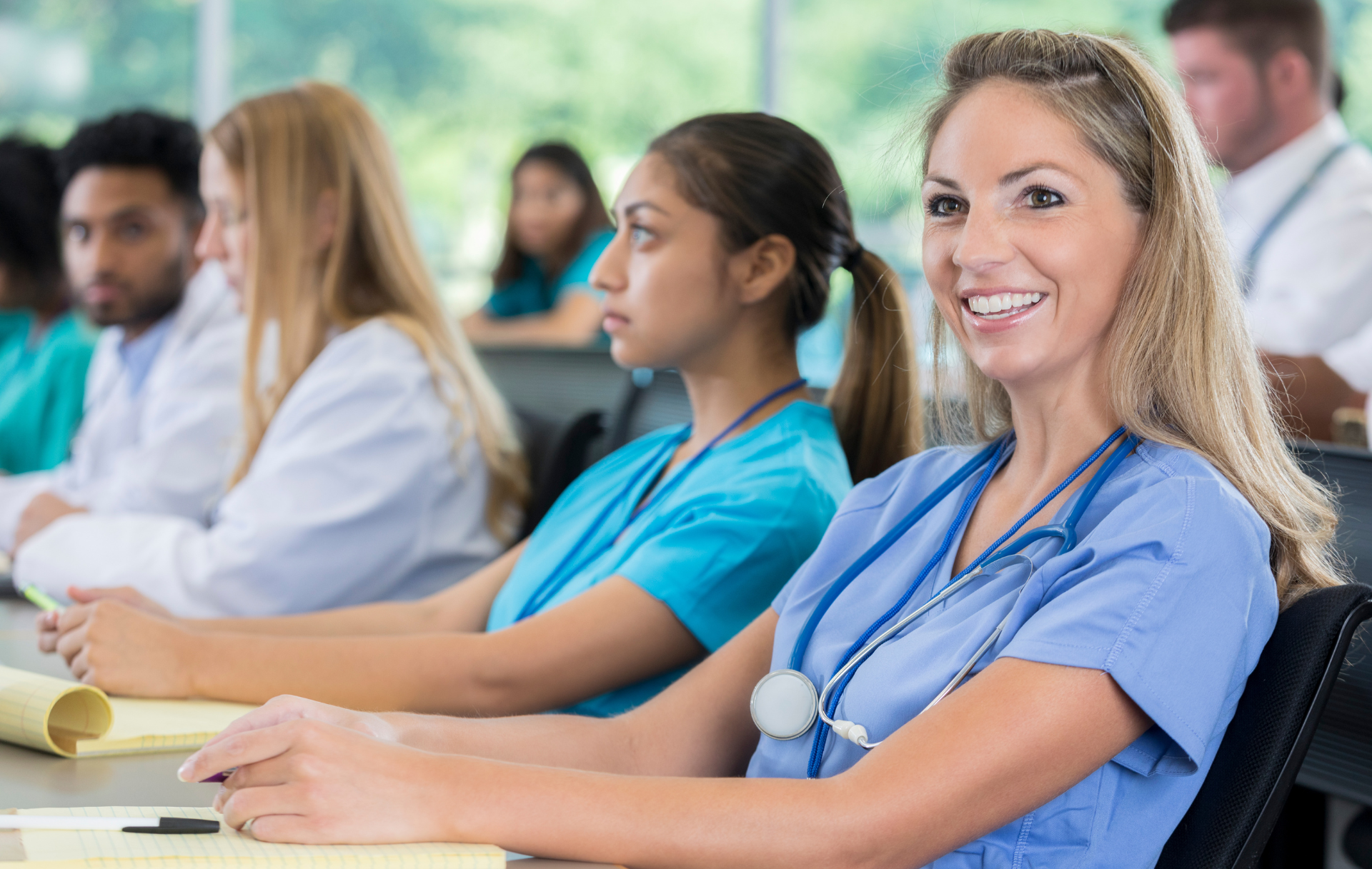 Infirmière libérale participant à une session de formation continue