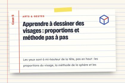 Apprendre à dessiner des visages : proportions et méthode pas à pas