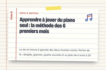 Apprendre à jouer du piano seul : la méthode des 6 premiers mois