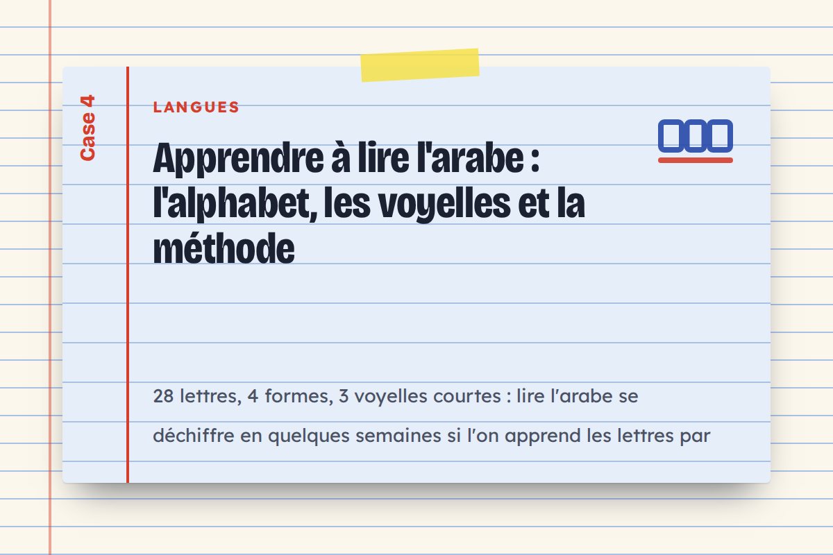 Apprendre à lire l'arabe : l'alphabet, les voyelles et la méthode