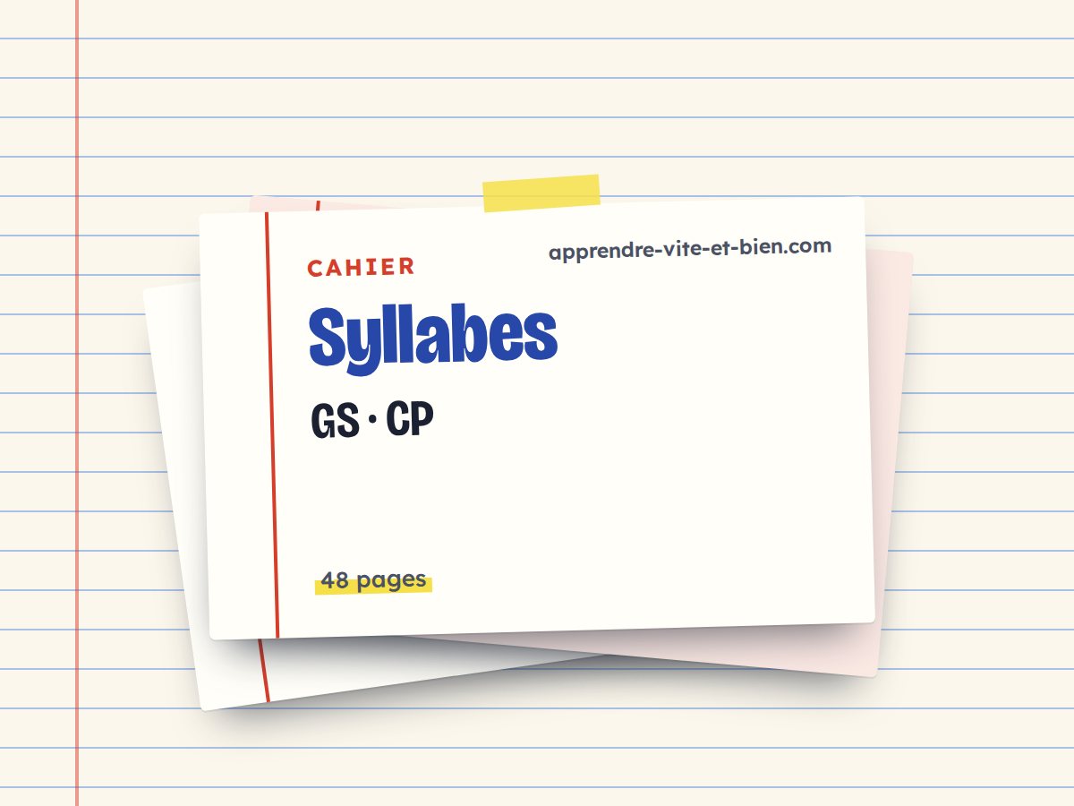 cahier des syllabes