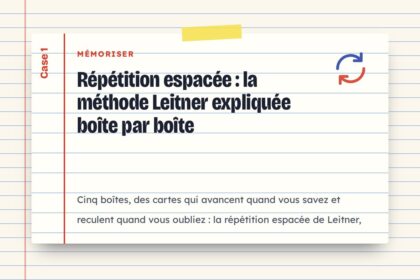 Répétition espacée : la méthode Leitner expliquée boîte par boîte
