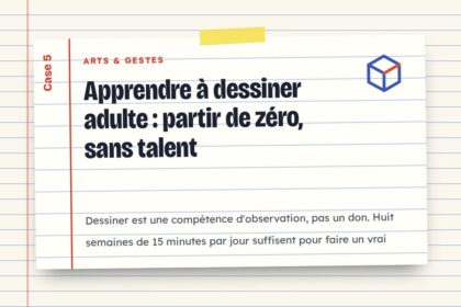 Apprendre à dessiner adulte : partir de zéro, sans talent