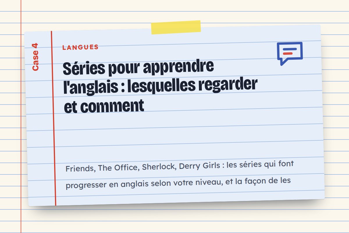 Séries pour apprendre l'anglais : lesquelles regarder et comment