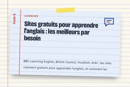 Sites gratuits pour apprendre l'anglais : les meilleurs par besoin